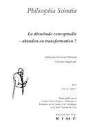 Philosophia Scientiae, v. 26, cahier 01